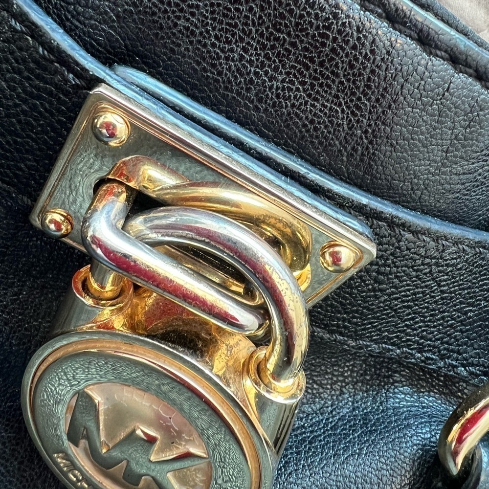 Michael Kors Black Leather Handbag - Picture 8 of 15
